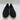 Kelly & Katie Amira Wedge Loafer Women's Black Mesh Canvas Size 6.5M - Very Good - Ufashion