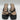 Women’s BCBG Mosina Thong-Toe Black Leather Heel Sandals Black Size 8.5M/39 - Very Good - Ufashion