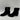Journee Collection HAYVEN Black Fabric Almond Toe Side Zip Booties, Size 9.5WD - Very Good - Ufashion