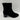 Journee Collection HAYVEN Black Fabric Almond Toe Side Zip Booties, Size 9.5WD - Very Good - Ufashion