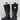 Women’s Cole Haan Belted Leather Knee High Boots Black Size 8B - Very Good - Ufashion