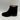 Lucky Brand PATTRIK Black Leather Round Toe Side Zip Block Heel Booties, 8.5M - Very Good - Ufashion