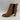Calvin Klein CASSIA Brown Leather Square Toe Pull On Chelsea Boots, Size 8M - Very Good - Ufashion