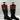 Tommy Hilfiger SHANO Black Faux Leather Almond Toe Side Zip Riding Boots, 6.5M - Very Good - Ufashion