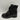 BCBGeneration Corali Black Leather Round Toe Lace/Zip Up Moto Booties, Size 9M - Very Good - Ufashion