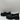 Women’s MIA Roze Chain Trim Heeled Loafers Black Size 9M - Very Good - Ufashion