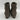 Impo GASHA Taupe Textile Round Toe Side Zip Wedge Booties, Size 7.5M - Very Good - Ufashion