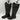 Journee Collection HARLEY Brown Faux Leather Side Zip Ridng Boots, Size 9WC - Very Good - Ufashion