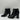 Women’s Sam Edelman Chiara Leather Block Heel Booties Black Size 8.5M/38.5 - Very Good - Ufashion