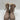 Splendid Mikayla Womens Leather Block Heel Combat & Lace-up Boots Beige Sz 9.5M - Very Good - Ufashion