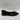 Saks Fifth Avenue Black Snakeskin Embossed Leather Square Toe Slip On Flats, 6M - Very Good - Ufashion