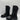 Women’s Ash Curb Chain Leather Boots Black Size 37 - Very Good - Ufashion