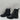 Karl Lagerfeld Paris Women's Pepper Rhinestone Curb Link Combat Boots Black 8.5M - Very Good - Ufashion