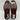 MASSIMO MATTEO Brown Leather Moc Toe Slip On Penny Loafers, Mens Size 8 - Very Good - Ufashion