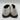 Women’s Saks Fifth Avenue Snake Embossed Leather Flats White Size 9M - Very Good - Ufashion