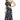 NWT Flynn Skye Women's Fiona Midi Dress Deep Blue Blossoms Size S - Ufashion