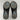Hush Puppies BURLESQUE Black Leather Round Toe Slip On Wedge Flats, Size 8N - Very Good - Ufashion
