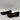 Hush Puppies BURLESQUE Black Leather Round Toe Slip On Wedge Flats, Size 8N - Very Good - Ufashion