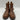 Women’s Coach Moto Booties Brown Size 5.5 - Very Good - Ufashion