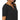 Mod-o-doc Slub Jersey 1/2 Sleeve Split-Neck Long Dress with Front Slit Black XS - Ufashion