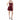 City Studio Womens Juniors Illusion Mini Fit & Flare Dress Red 3 - Ufashion
