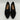 Journee Collection MURIEL Black Synthetic Pointed Toe Slip On Loafers, Size 9.5 - Very Good - Ufashion