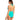 SEA LEVEL SWIM Spinnaker Keyhole Halter One-Piece Aqua 6 - Ufashion
