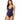 Vince Camuto Surf Shades V-Neck Wrap Tie One-Piece Black 14 - Ufashion