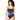 COCO REEF Keepsake Curve Effect Color-Block One-Piece Black 14 (38D) - Ufashion