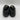 Dkny Fern Loafers Gold Buckles Square Toes Black Size 8B/38.5 - Very Good - Ufashion