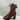 Alexandre Birman EVELYN Brown Leather Lace Up/Zip Block Heel Combat Boots 40.5 - Very Good - Ufashion