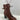 Alexandre Birman EVELYN Brown Leather Lace Up/Zip Block Heel Combat Boots 40.5 - Very Good - Ufashion