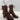 Alexandre Birman EVELYN Brown Leather Lace Up/Zip Block Heel Combat Boots 40.5 - Very Good - Ufashion