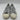 Celine BLANK Silver Canvas Lace Up Low Top Toe Cap Sneakers Men’s Size 42 - Very Good - Ufashion