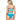 L*Space Color Block Rebel Stripe Top Mediterranean/Cream/Pool LG (36C-D) - Ufashion