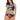 Skinny Dippers Women's Swimwear Bright Lights Shirr Thing Two Way Crop - Ufashion