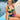 Skinny Dippers Women's Swimwear Bright Lights Shirr Thing Two Way Crop - Ufashion