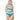 L*Space Color Block Rebel Stripe Top Mediterranean/Cream/Pool LG (36C-D) - Ufashion