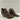 GOLO Brown Leather Pointed Toe Back Zip Block Heel Ankle Booties Women’s Size 7 - Very Good - Ufashion