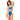 L*Space Color-Block Portia Bottoms Indigo/White/Primrose SM - Ufashion