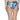 NWT Agua de Coco Womens Liana Thomaz High Waist Bikini Bottom Penas Azuis Size S - Ufashion