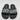 VALENTINO BY MARIO Black Rubber Open Toe Logo Pool Slide Sandals Women’s Sz 3/36 - Very Good - Ufashion