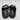 VALENTINO BY MARIO Black Rubber Open Toe Logo Pool Slide Sandals Women’s Sz 3/36 - Very Good - Ufashion