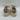 Le Tigre MIDTOWN White/Taupe Leather Low Top Lace Up Platform Sneakers, Size 7M - Very Good - Ufashion