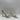 Gianvito Rossi “CRYSTAL LEOMI” White Leather Open Toe Ankle Tie Sandals, Size 40 - Very Good - Ufashion