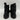 Dr. Martens 1460 Pascal Mono J Black Round Toe Lace Up/Zip Ankle Boots, Kid’s 3 - Very Good - Ufashion