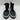 Karl Lagerfeld Paris Leather & Python Print Midtop Sneakers Black/White 10.5 - Very Good - Ufashion