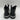 Karl Lagerfeld Paris Leather & Python Print Midtop Sneakers Black/White 10.5 - Very Good - Ufashion