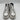 Le Tigre Women's Midtown Platform Hightop Sneakers White/Grey Size 8M - Very Good - Ufashion
