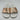 Valentino by Mario Valentino Sibilla Perforated Leather Slides Rose Gold 38 - Very Good - Ufashion